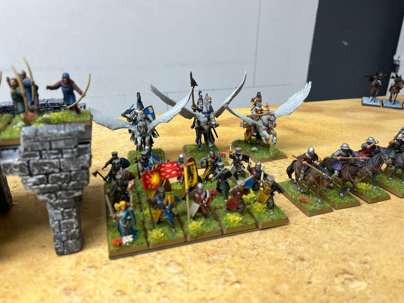 Cavalerie fantasy peinte