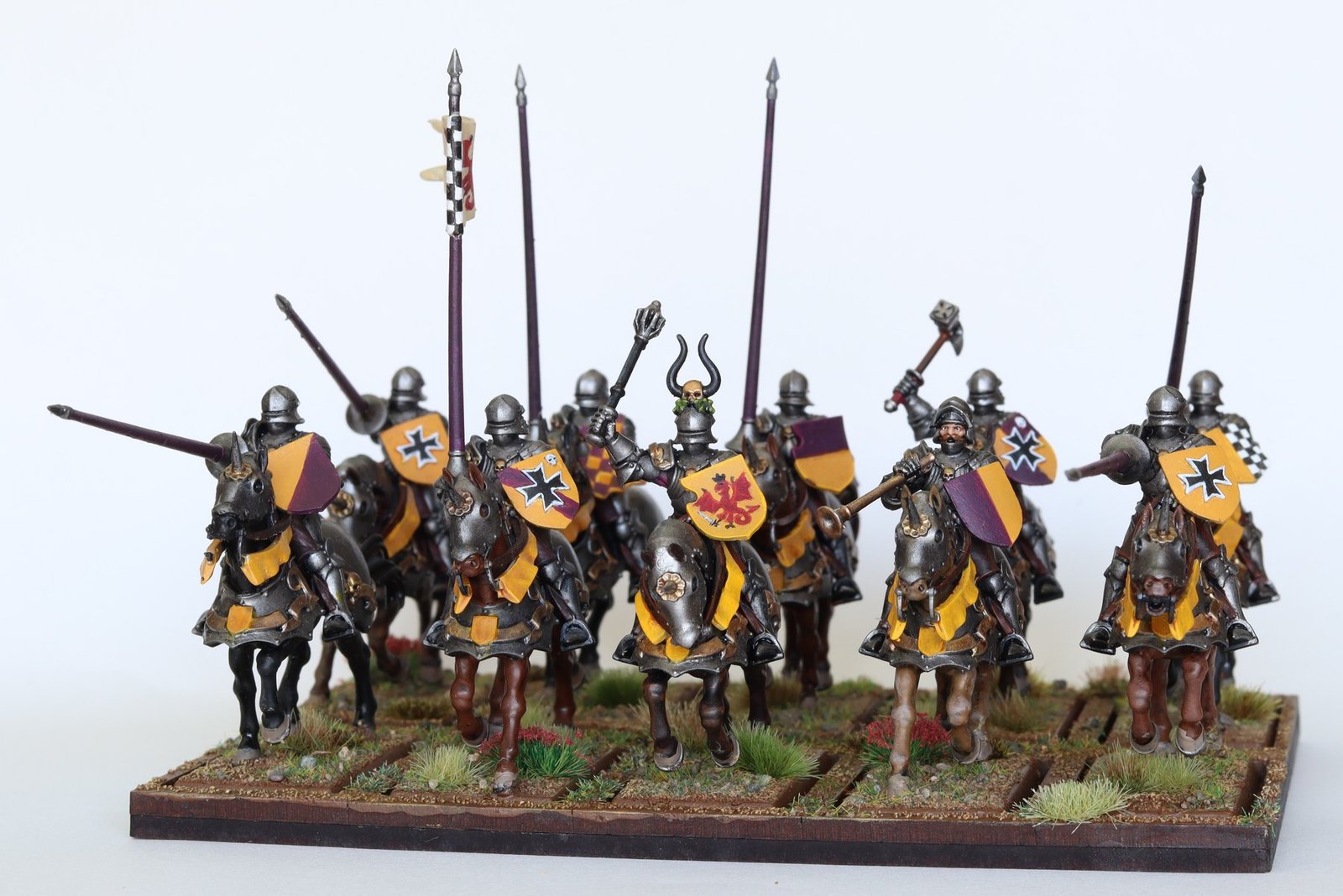 Chevaliers historiques imprimés et peints